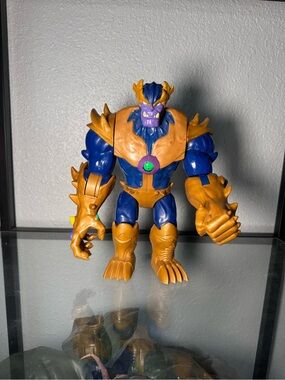 Blue & Gold Superhero Action Figure for Kids